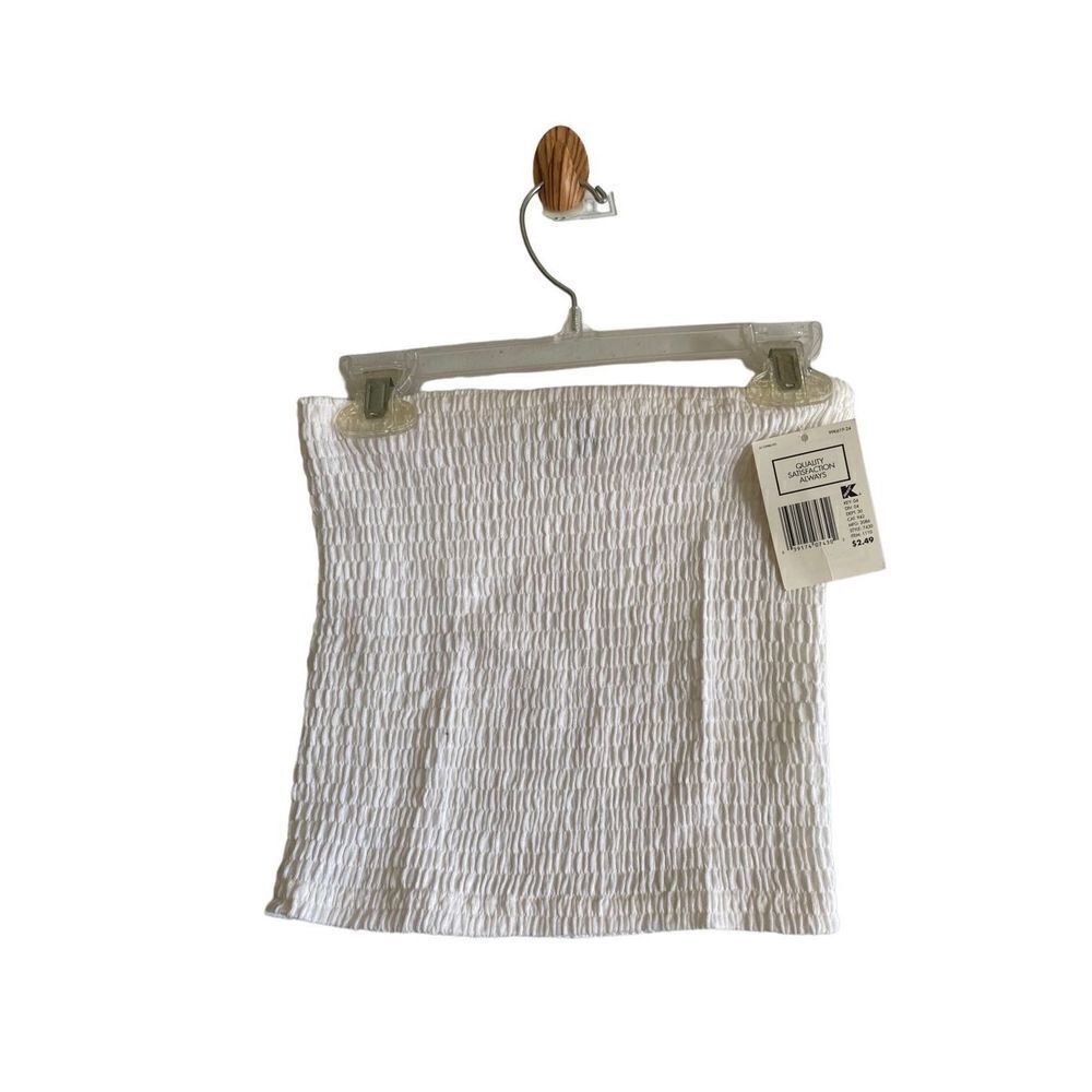 NWT old stock vintage white tube top one size fits all